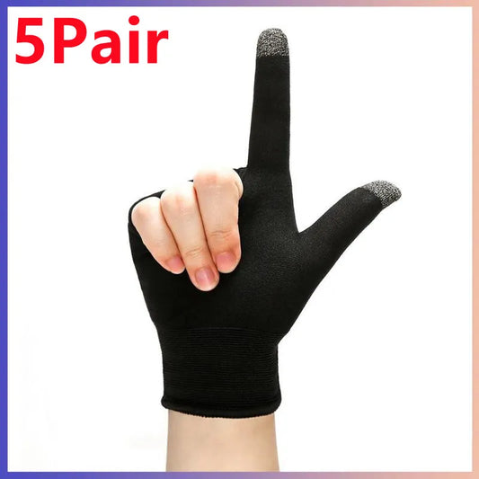 5/1pair Finger Sleeves For Gaming Thumb Finger Sleeves For Game Pubg Mobile Anti Slip Finger Gloves Phone Games Accessories