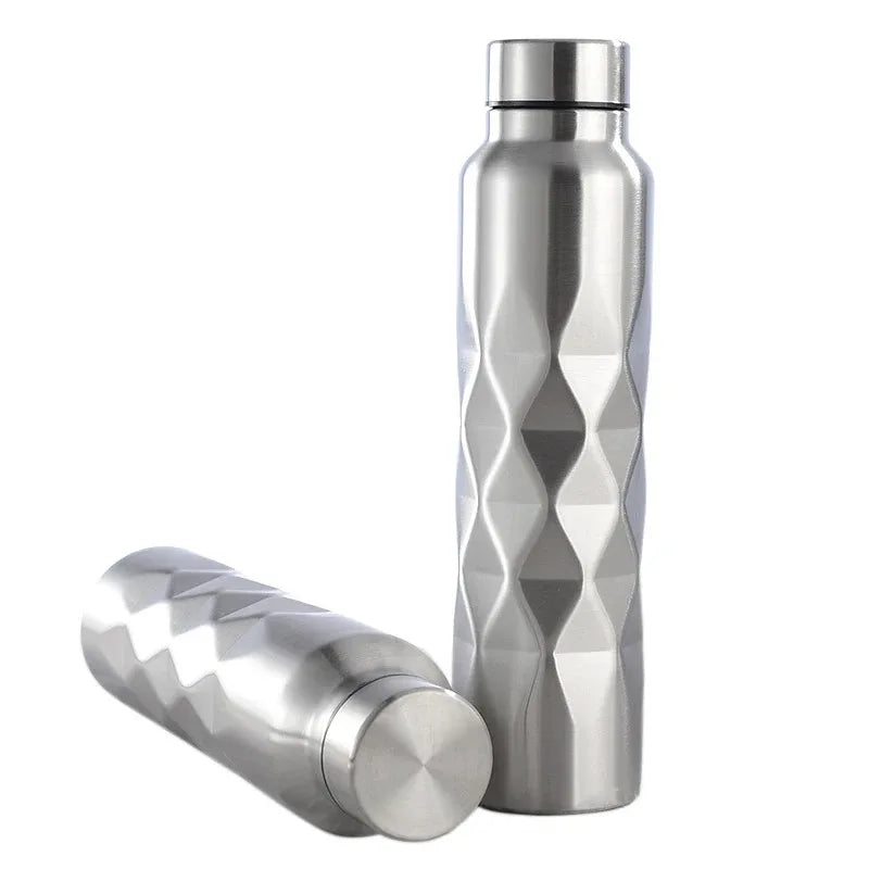 1000ml Water Bottles Single Wall Stainless Steel Gym Outdoor Creative Portable Beer Drink Bottle