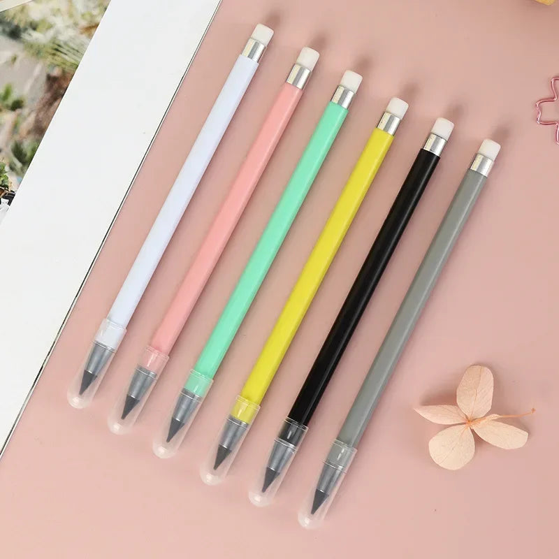 Infinity Pencil Inkless Forever Pencil Reusable Everlasting Pencil for Writing Drawing Stationary Office Student School Supplies