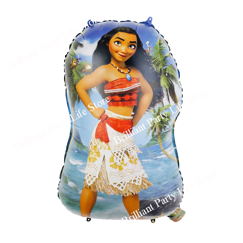 Disney Moana Foil Balloons Girls Birthday Party Decorations 32inch Blue Number Baby Shower Kids Toys Globos Princess Girl Gift