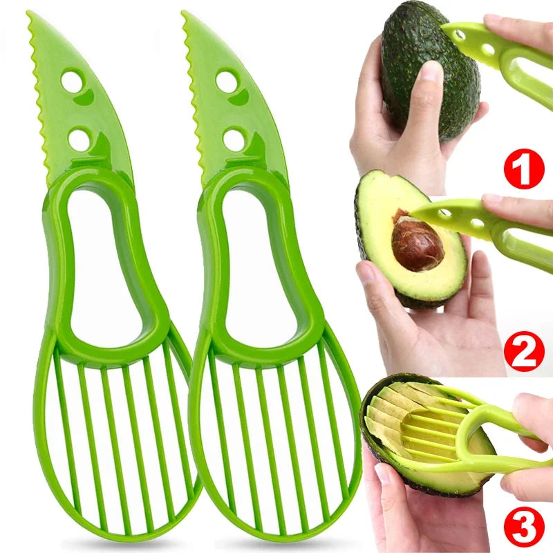 Flesh Separator Kiwi Avocado Cutter Knife Detachable Shea Corer Fruit Slicer Peeler Salad Lemon Peeling Tools Kitchen Gadgets