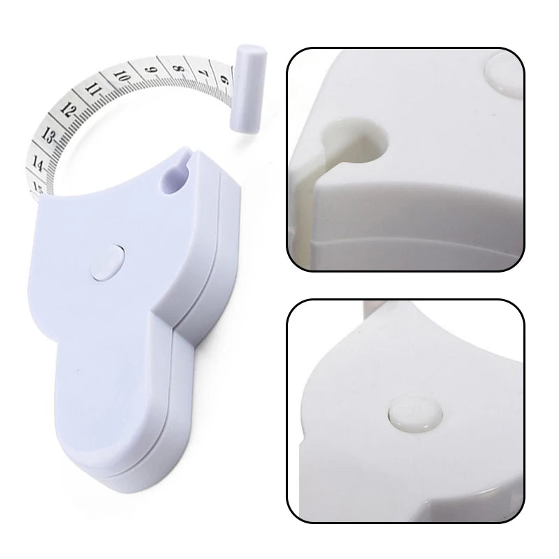 150CM Body Measuring Tape Measure Ruler Retractable Tape for Body Fat Weight Monitor Fitness body Body Waist Arms Measuring Tape