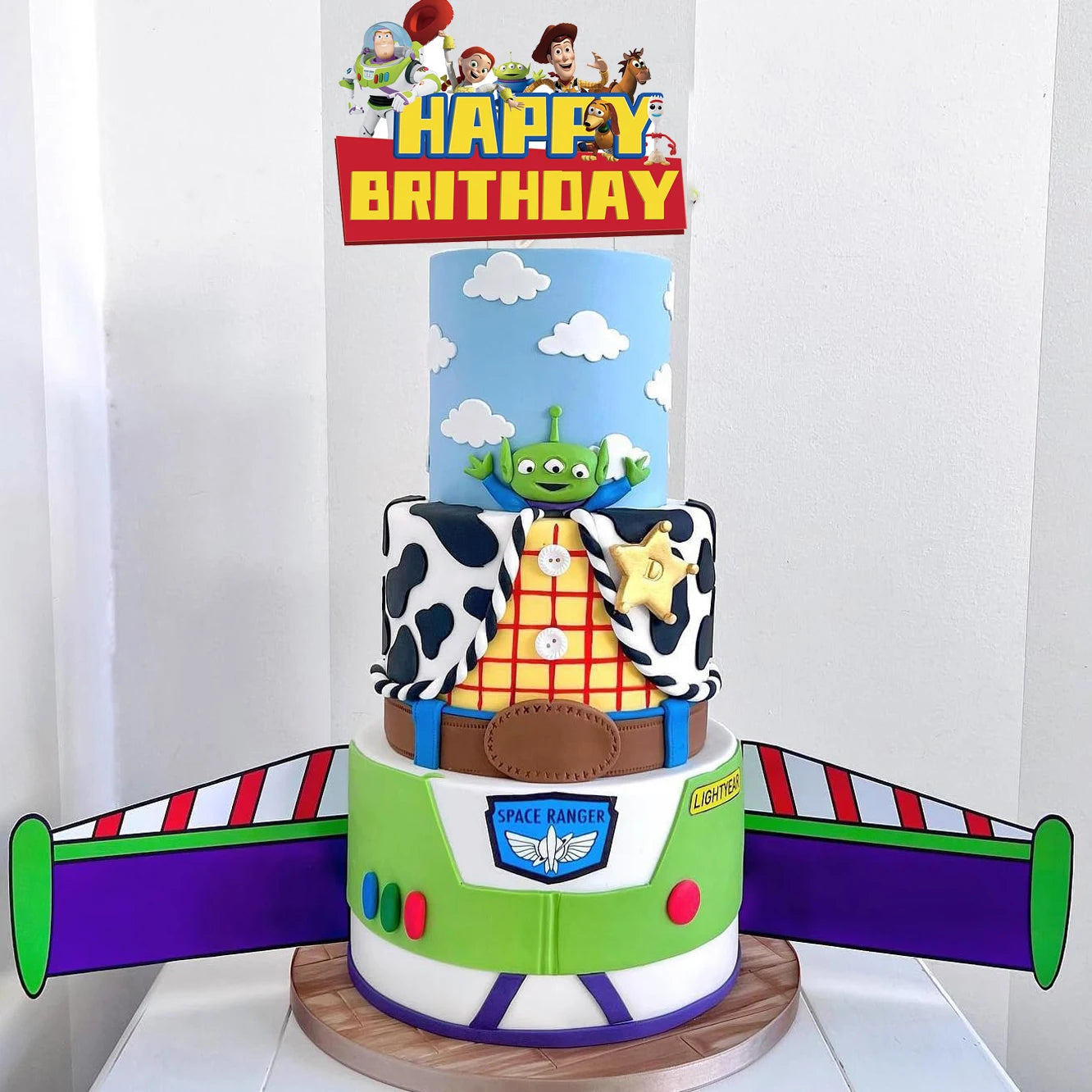 Toy Story Cake Topper Cupcake Toppers for Kids Toys Inspired Story Birthday Party Supplies Buzz Lightyear Party Cake Decorations