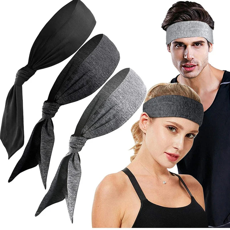 Sport Headbands Men Bike Cycling Running Sweatband Fitness Jogging Tennis Yoga Gym Headscarf Head Sweat Hair Band Bandage  Women