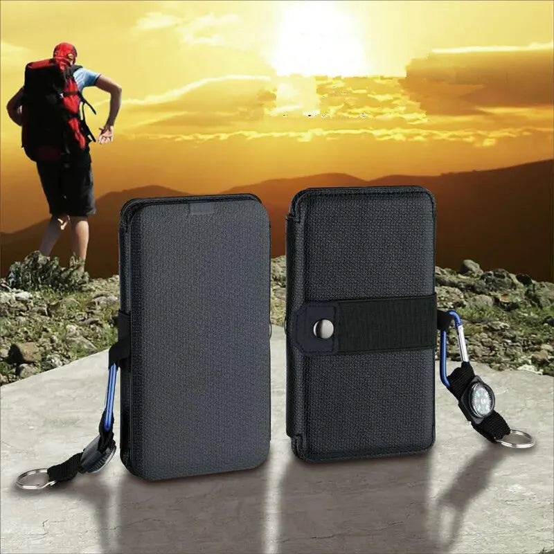 Outdoor Multifunctional Portable Solar Charging Panel Foldable 5V 1A USB Output Device Camping Tool