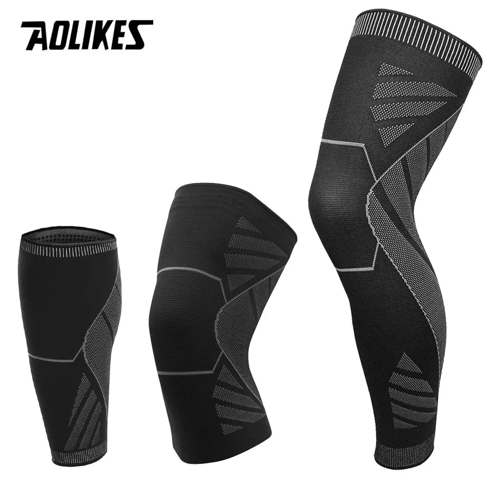 AOLIKES 1PCS Sports Compression Knee Brace Elastic Support Pads Knee Pads Fitness Equipment Volleyball Basketball Cycling