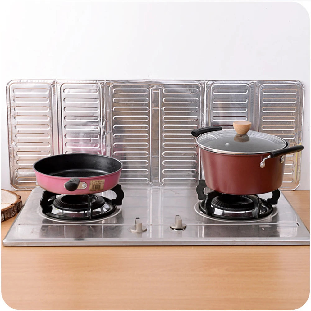 Kitchen Splatter Screens Cover Cooking Frying Oil Splash Guard Gas Stove Baffle Plate Frying Pan Oil Splash Protection Screen