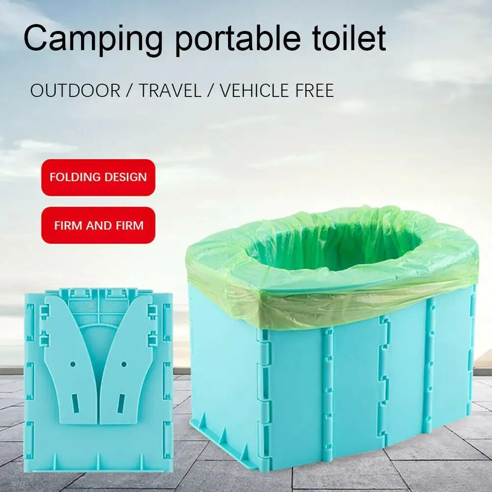 Children's Adult Portable Travel Folding Toilet Urinal Mobile Seat For Camping Hiking Long-distance Travel Outdoor Supplies