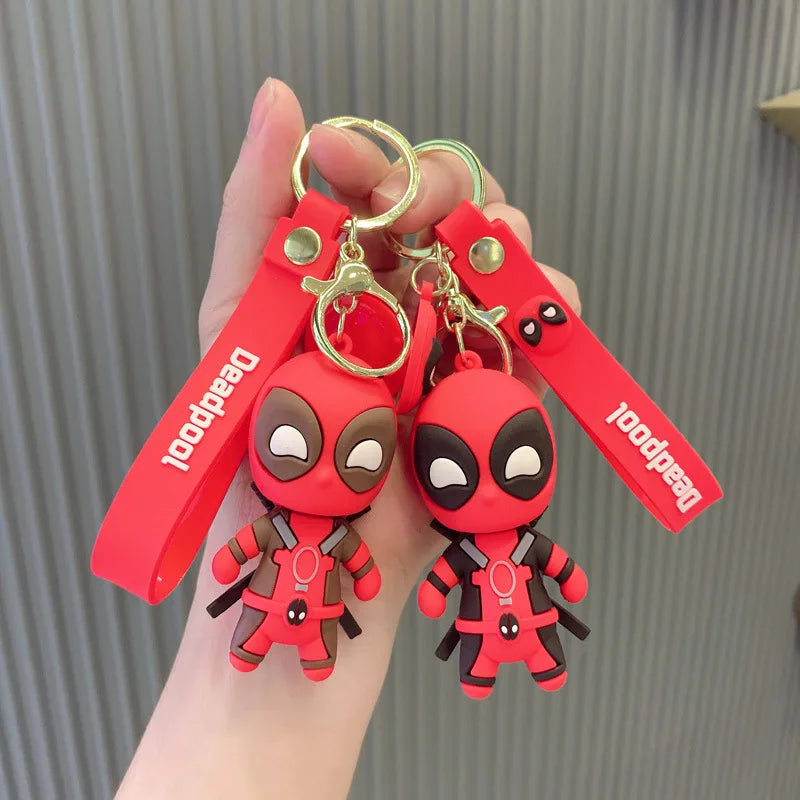 7cm Disney Star Wars Anime Figure Darth Vader Super Heros Deadpool Keychain Pendant Children's Toy Birthday Gifts