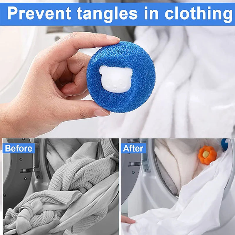 1-5pcs Pet Hair Remover Reusable Ball Laundry Washing Machine Filter Wool Sticker Cat Hair Remover Pet Fur Lint Catcher