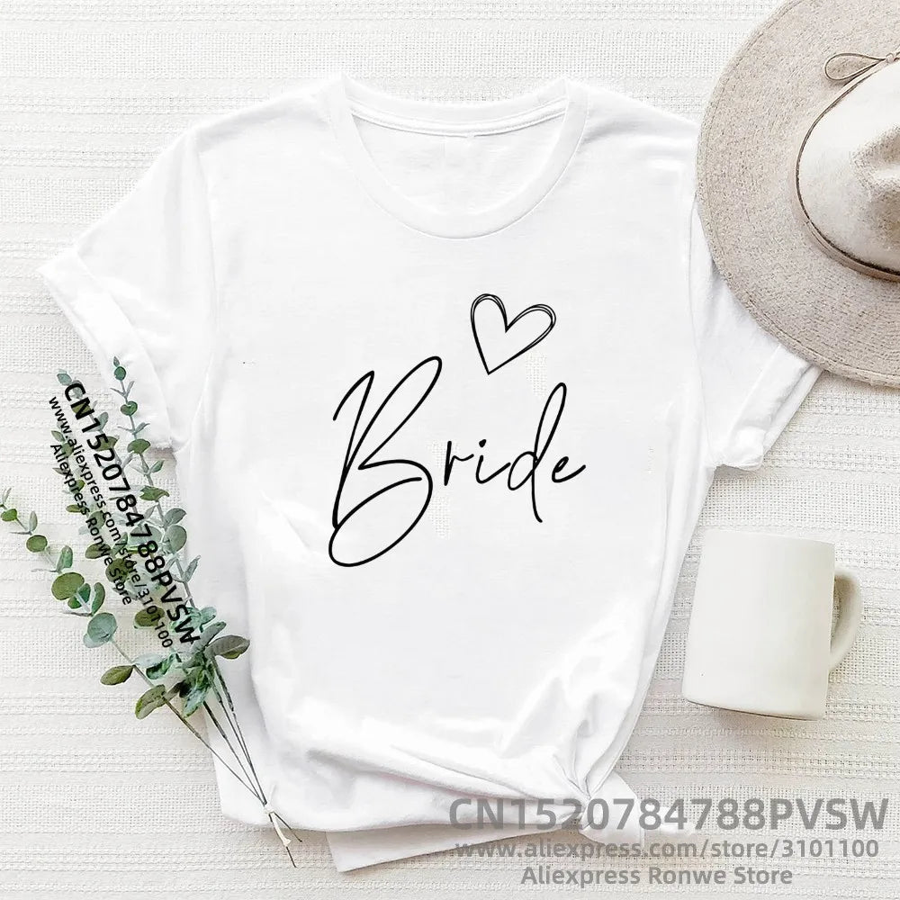 Bachelorette Bridal Bride Bridesmaid Party T Shirts Girl Evjf Hen Party T-shirts hen do Tops Tee